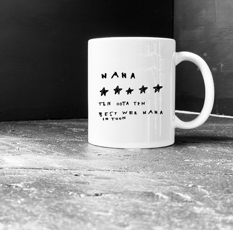 Scottish patter mug, funny Scottish Gifts, Nana, Granny Mug