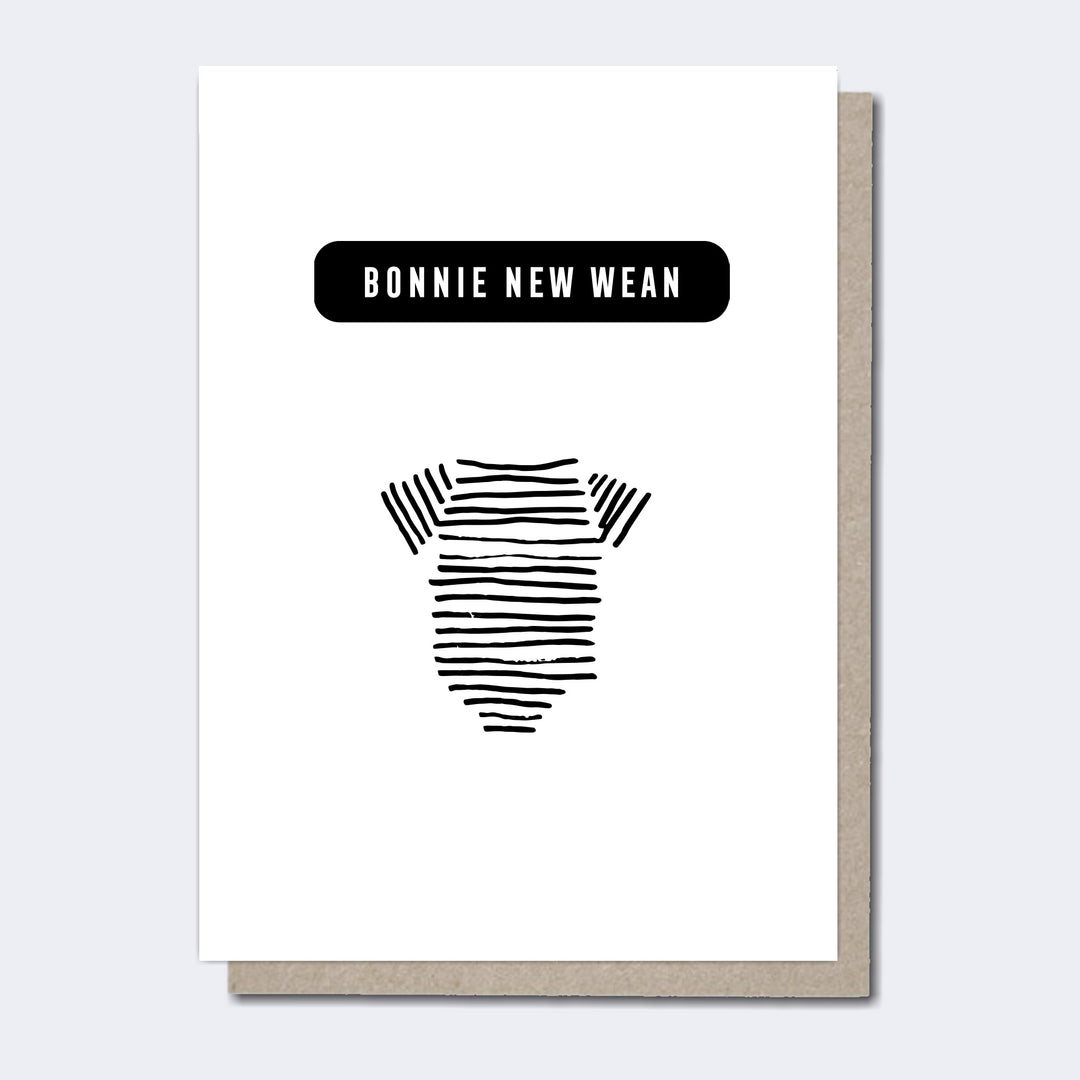 Scottish Baby card, New baby, Modern Scottish Cards, Unique Scottish Cards, Scottish Greeting Cards