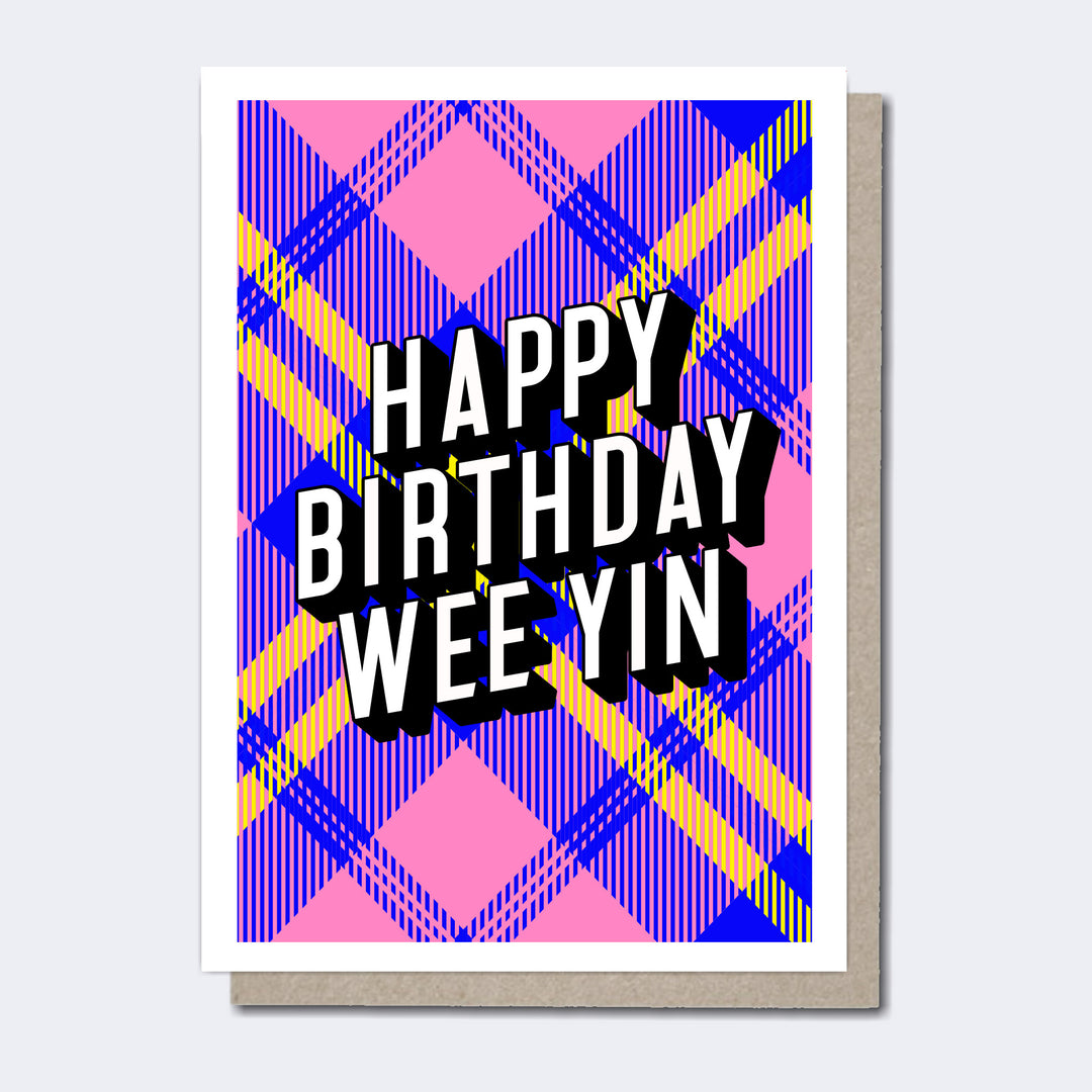 Wee Yin Scottish Card, Modern Scottish Cards, Unique Scottish Cards, Scottish Greeting Cards, Scottish cards for her, Funny Scottish cards, Scottish Cards online, Scottish Sayings, Scottish cards for him, Scottish Cards for women, Scottish cards for her