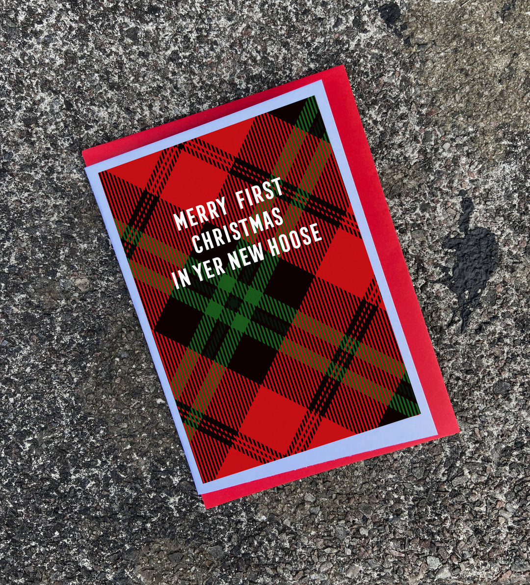 'Merry First Christmas in Yer New Hoose' Scottish Christmas Card