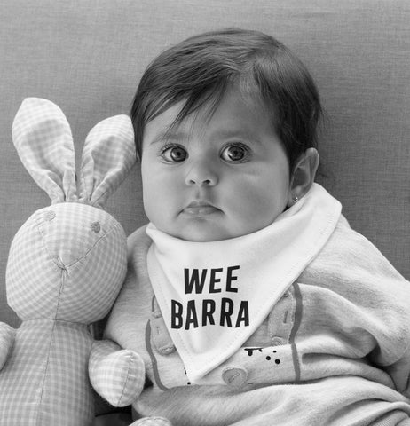 ‘WEE BARRA' Scottish Baby Bandana Bib