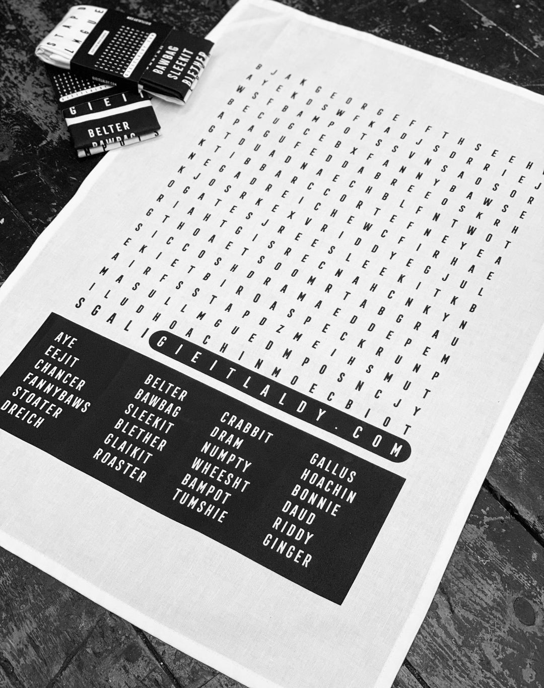 WORD SEARCH TEA-TOWEL