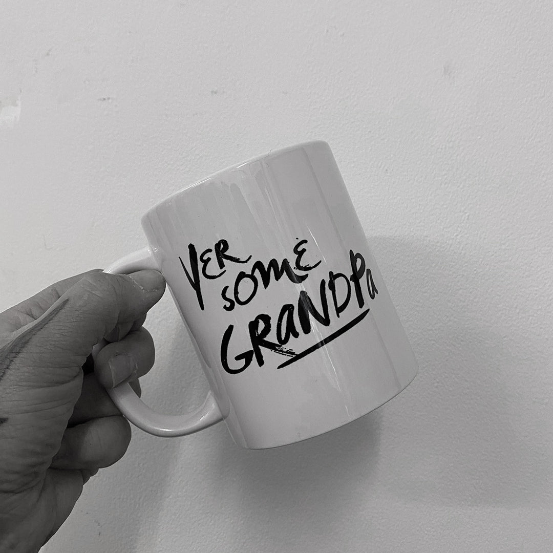 Gie It Laldy Scottish Gifts Mug Patter Merchant Yer some Grandpa